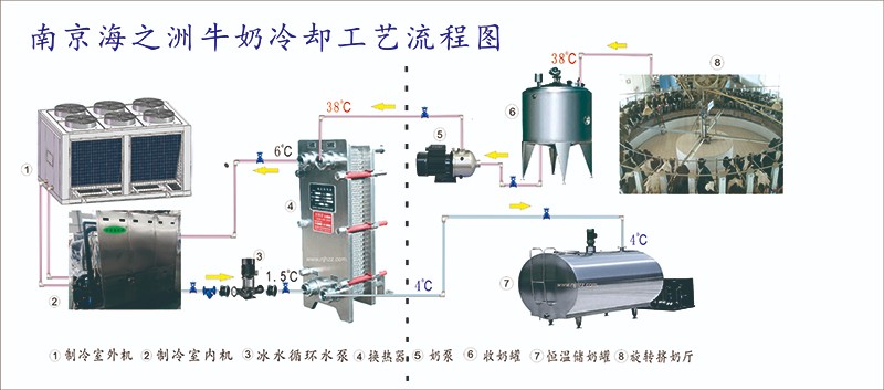 2024.1.18牛奶冷(lěng)卻流程圖X3.jpg 牛奶冷(lěng)卻冰水(shuǐ)機(jī)